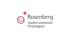 Rosenberg Logo mit stilisiertem rotem Rosen-Symbol und Text "Rosenberg Staatlich anerkannter Erholungsort".