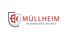 Logo von Müllheim im Markgräflerland mit Wappen und rotem Text "MÜLLHEIM IM MARKGRÄFLERLAND".